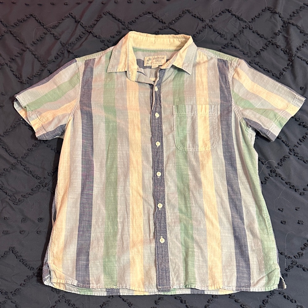 American Eagle Outfitters Multicolor Striped Shirt